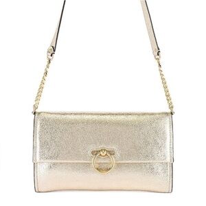 Rebecca Minkoff Jean Wallet Gold Metallic Shoulder Bag